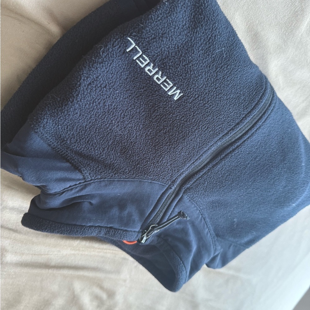 Merrell WMNs Terrain Polar Fleece 1/4 Zip -Dark Navy/Washed Black Size (XS)